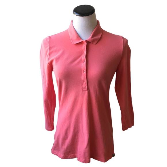 Eddie Bauer Long Sleeve Button Placket Pink Top - Picture 2 of 9